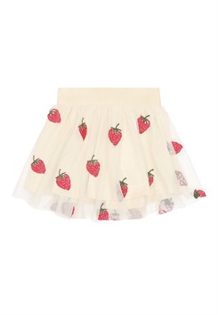 The New Loannah skirt - Angora Big Strawberry AOP